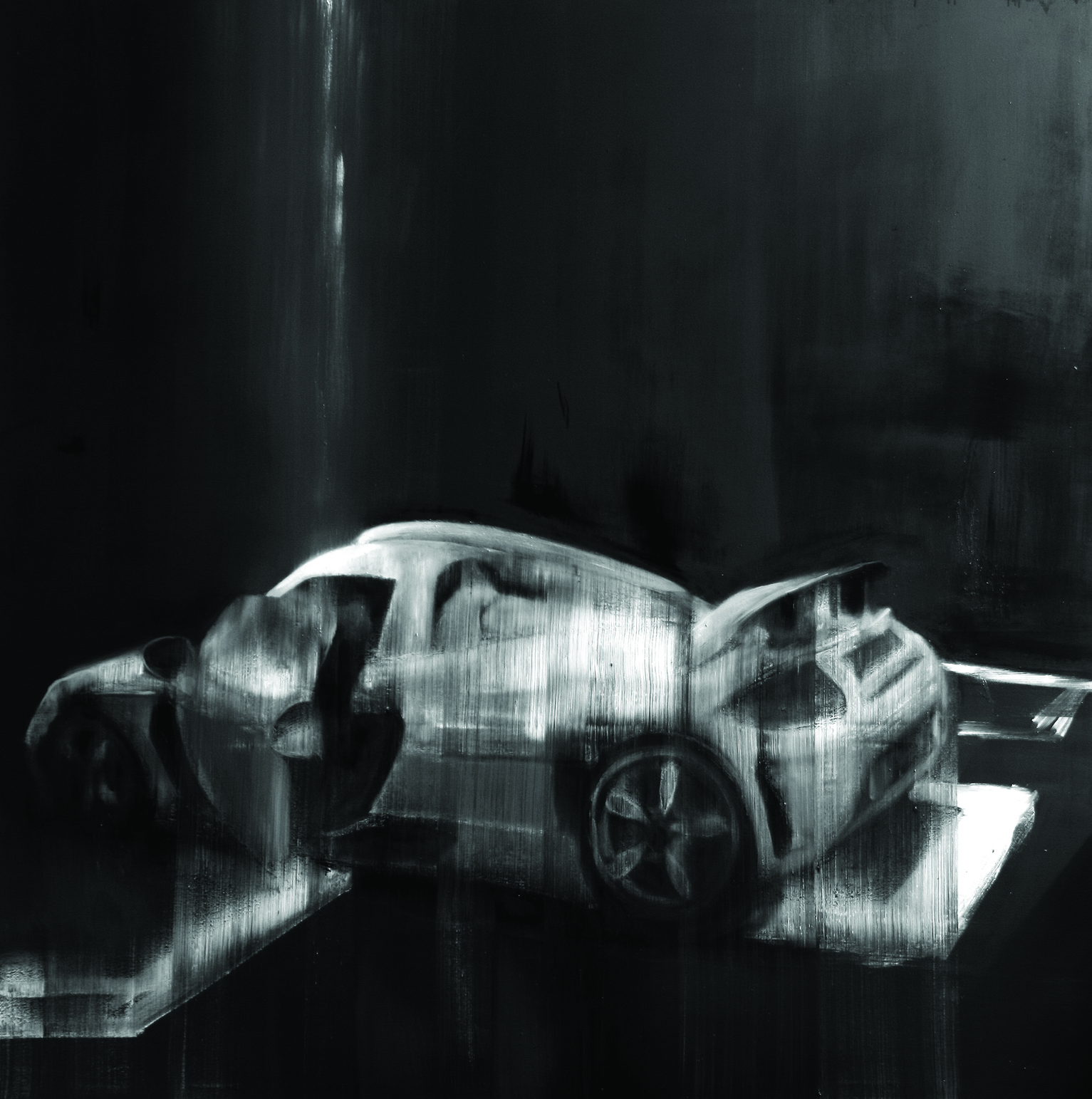 Daniel Beer Porsche, 200 x 200 cm, Öl auf Leinwand, 2012