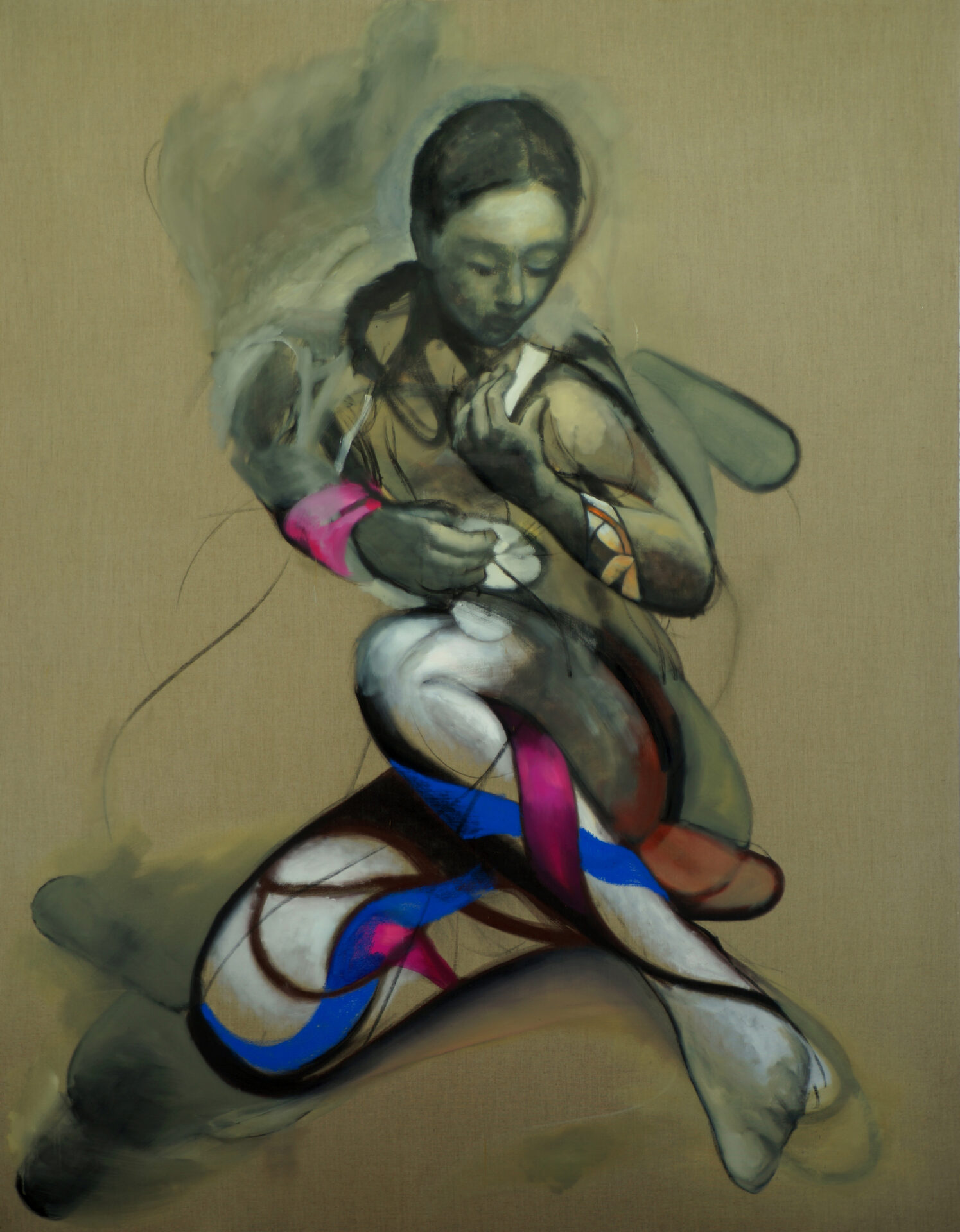 Daniel Beer, SCENIC 22-15, 230 x185 cm, Öl auf Leinwand, 2022
