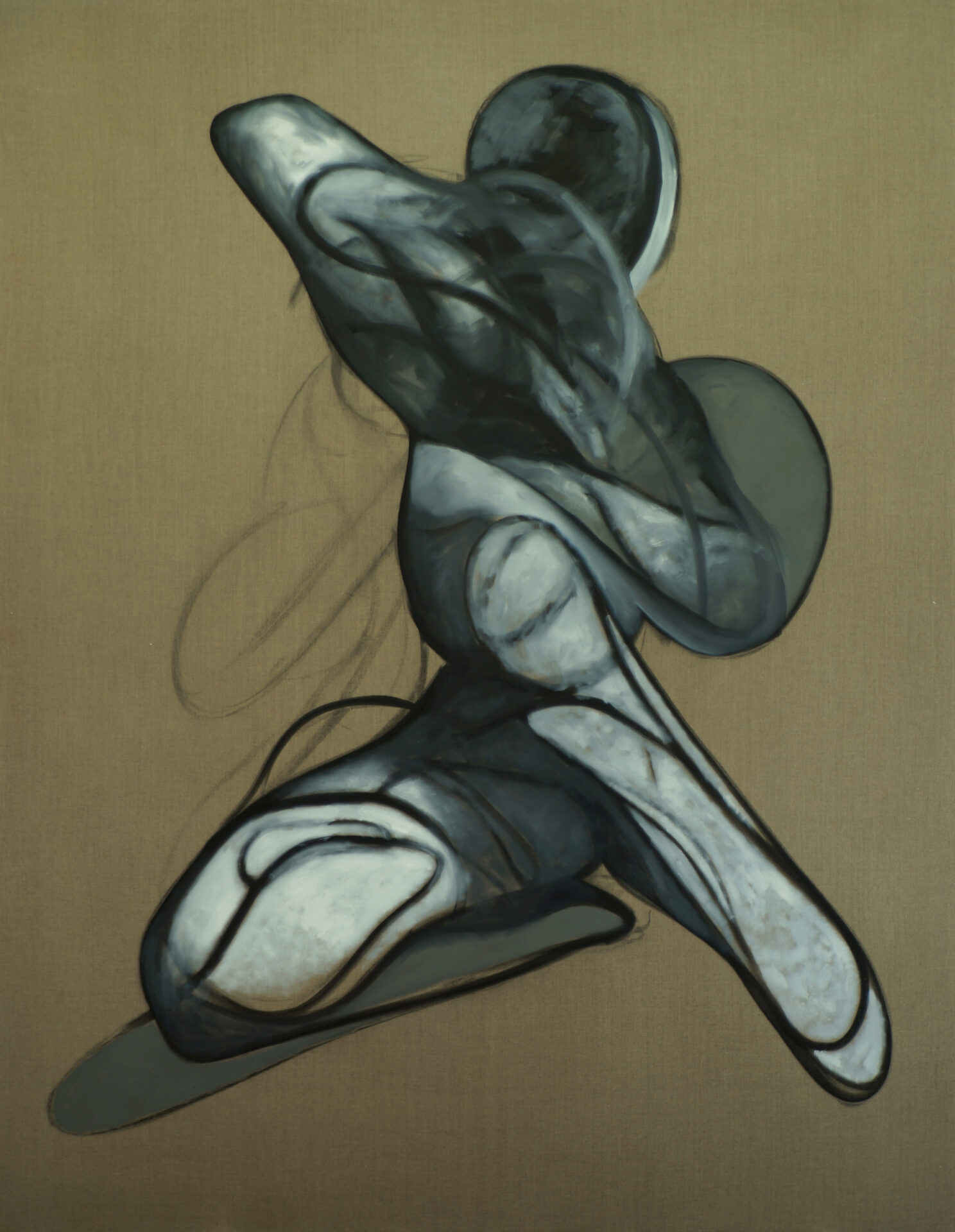 Daniel Beer, SCENIC 22-118, 230 x185 cm, Öl auf Leinwand, 2022