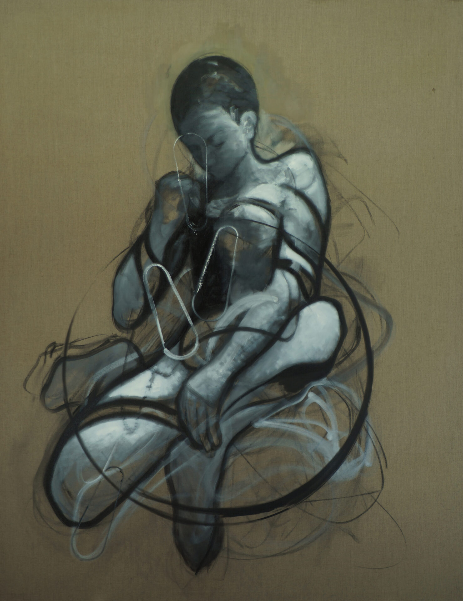 Daniel Beer, SCENIC 22-120, 230 x185 cm, Öl auf Leinwand, 2022