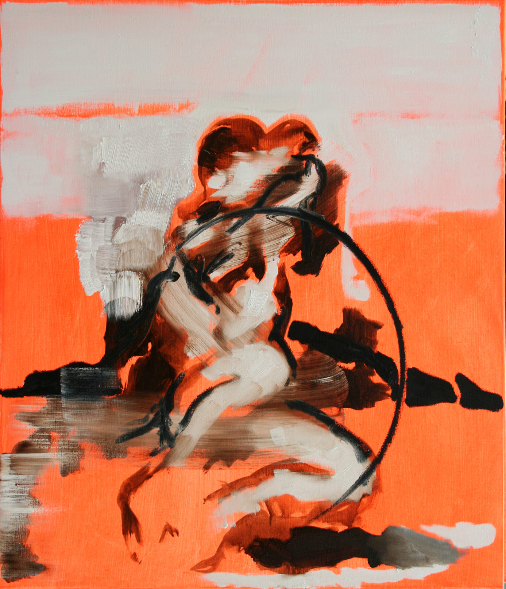 Daniel Beer, SCENIC 2018-15, 100 x 85 cm, Öl auf Leinwand, 2018